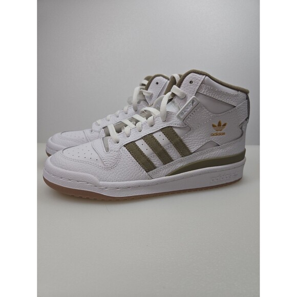 Adidas NEW Forum Mid White Orbit Olive Green Gum Shoes GZ3888 Men\'s 6.5 ***NOTE* main image 4